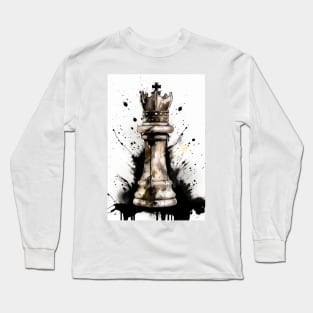 King Chess Piece Painting Long Sleeve T-Shirt